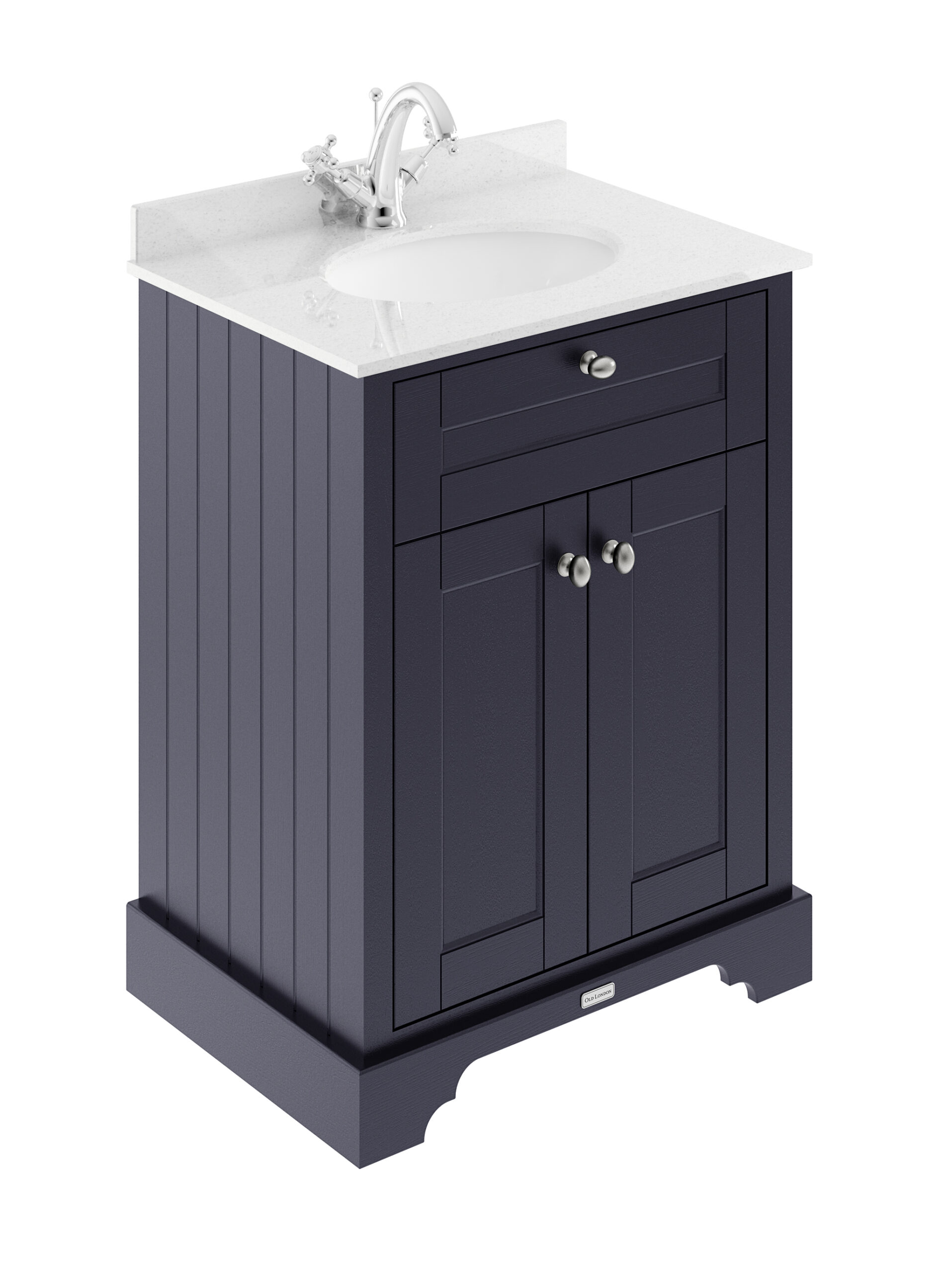 Hudson Reed 600mm Cabinet & Marble Top (1TH) LOF322