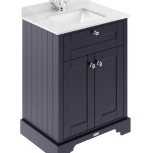 Hudson Reed 600mm Cabinet & Marble Top (1TH) LOF322S
