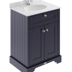 Hudson Reed 600mm Cabinet & Marble Top (1TH) LOF323
