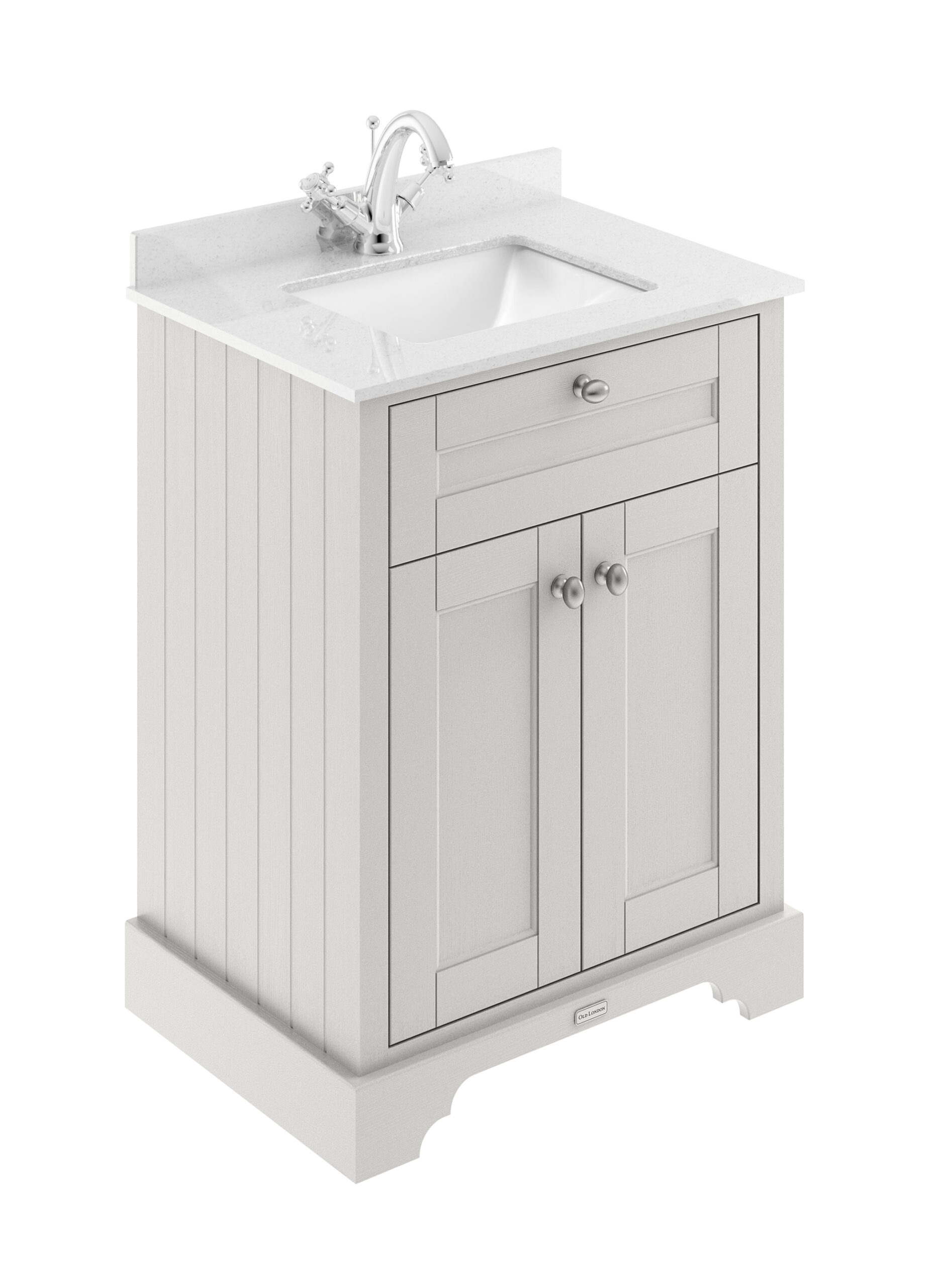 Hudson Reed 600mm Cabinet & Marble Top (1TH) LOF422S