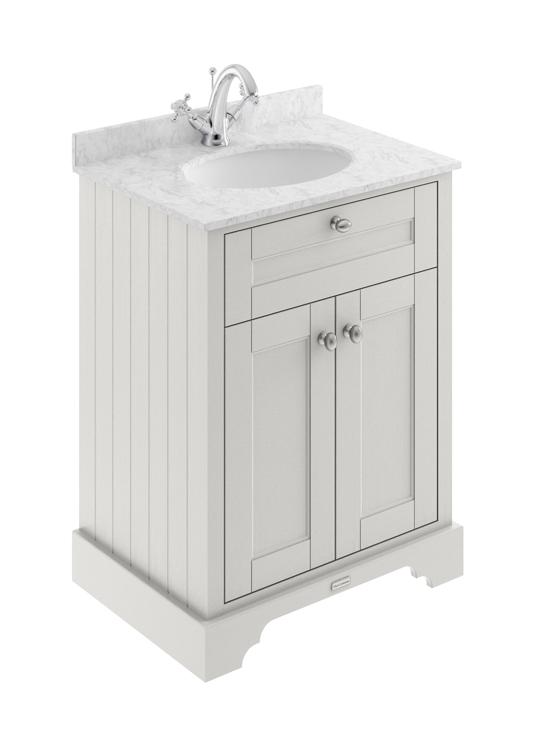 Hudson Reed 600mm Cabinet & Marble Top (1TH) LOF423