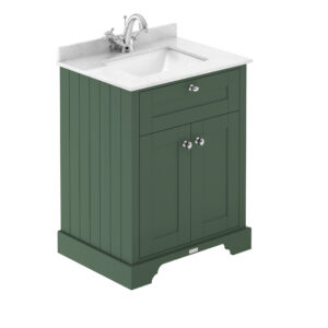 Hudson Reed 600mm Cabinet & Marble Top (1TH) LOF822S