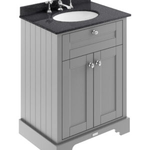 Hudson Reed 600mm Cabinet & Marble Top (3TH) LOF224
