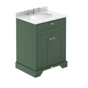 Hudson Reed 600mm Cabinet & Marble Top (3TH) LOF825