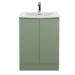 Hudson Reed 600mm Floor Standing 2 Door Unit & Basin 4 URB808G