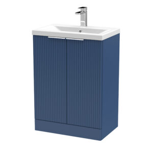 Hudson Reed 600mm Floor Standing 2 Door Vanity & Basin 1 DFF325A