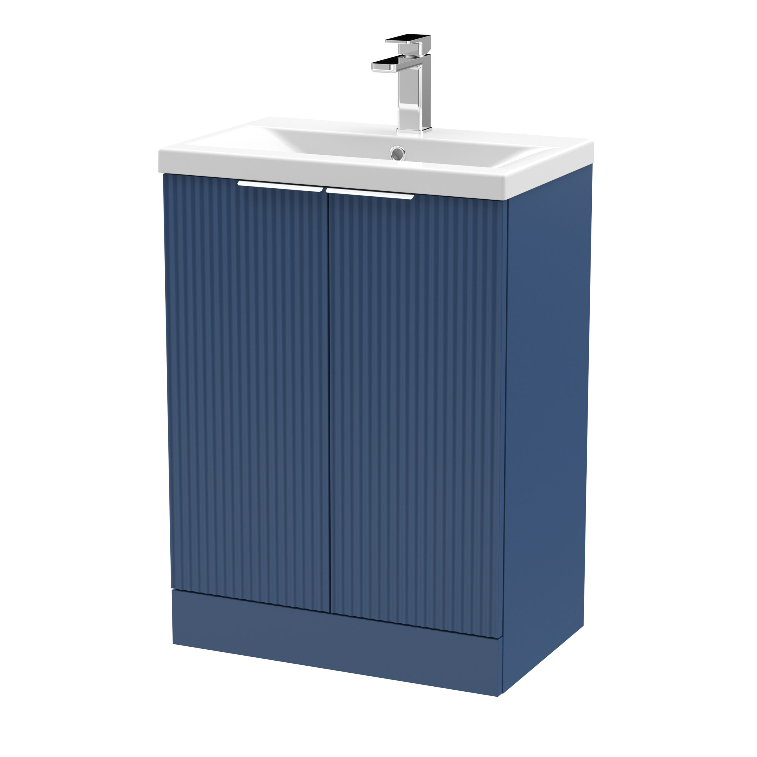 Hudson Reed 600mm Floor Standing 2 Door Vanity & Basin 1 DFF325A
