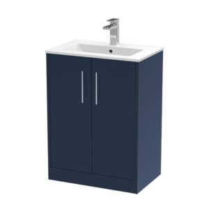 Hudson Reed 600mm Floor Standing 2-Door Vanity & Basin 2 JNU2903B