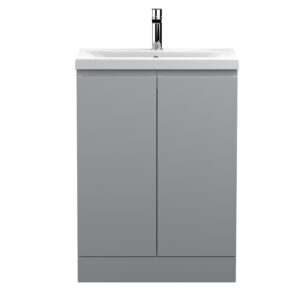 Hudson Reed 600mm Floor Standing 2-Door Vanity Unit & Basin 1 URB208A