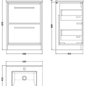 Hudson-Reed-600mm-Floor-Standing-2-Drawer-Vanity-with-Marble-Worktop-Basin-LIL2733WS1-3