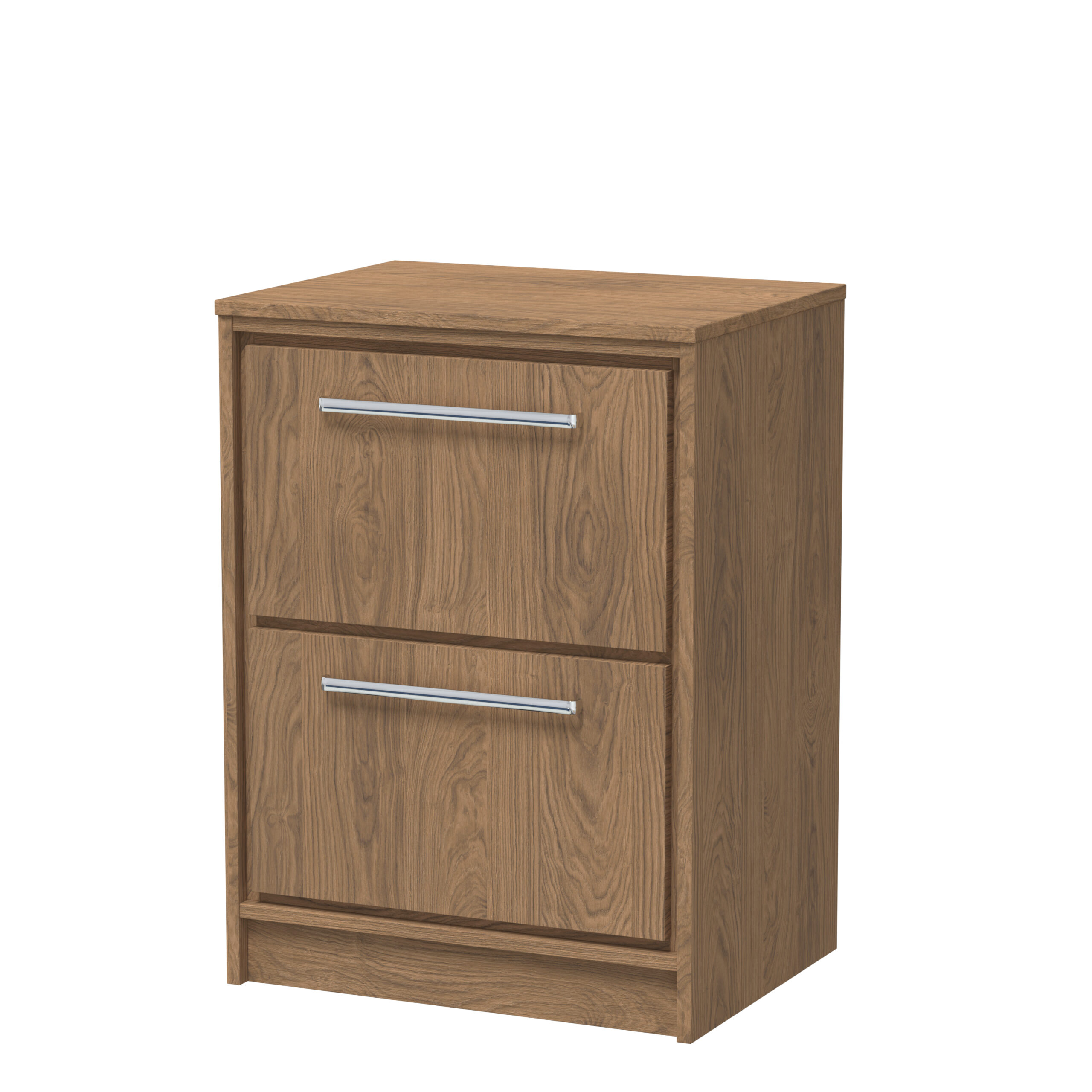 Hudson Reed 600mm Floor Standing 2-Drawer Vanity with Worktop LIL2733W