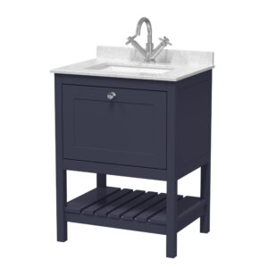 Hudson Reed 600mm Floor Standing Vanity & Marble Top 1TH BEX325WS1