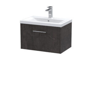 Hudson Reed 600mm Wall Hung 1 Drawer Vanity & Basin 1 JNU2622A