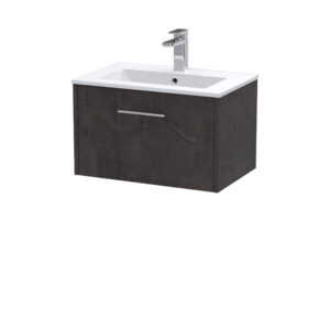 Hudson Reed 600mm Wall Hung 1 Drawer Vanity & Basin 2 JNU2622B