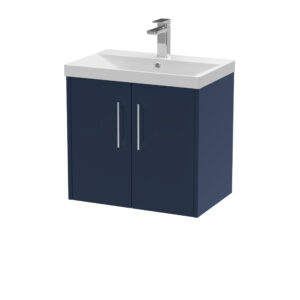 Hudson Reed 600mm Wall Hung 2-Door Vanity & Basin 3 JNU2923D
