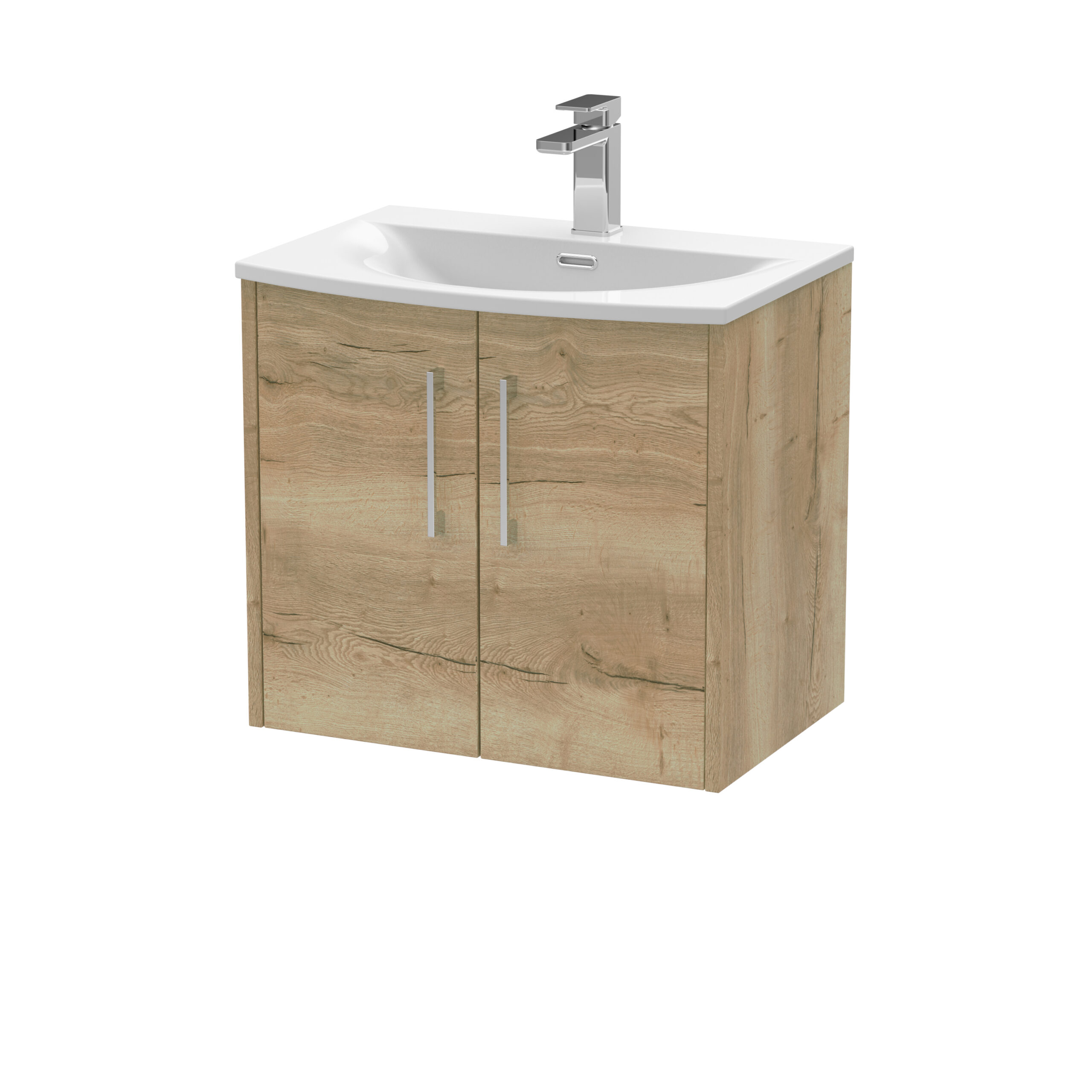 Hudson Reed 600mm Wall Hung 2 Door Vanity & Basin 4 JNU1823G