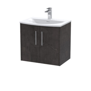Hudson Reed 600mm Wall Hung 2 Door Vanity & Basin 4 JNU2623G