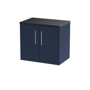 Hudson Reed 600mm Wall Hung 2-Door Vanity & Laminate Worktop JNU2923LSB