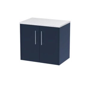 Hudson Reed 600mm Wall Hung 2-Door Vanity & Laminate Worktop JNU2923LSW
