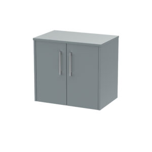 Hudson Reed 600mm Wall Hung 2 Door Vanity & Worktop JNU2323W