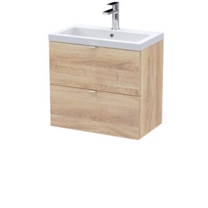 Hudson Reed 600mm Wall Hung 2-Drawer Unit & Basin CBI3030A