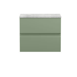 Hudson Reed 600mm Wall Hung 2 Drawer Unit & Laminate Top URB804LBG