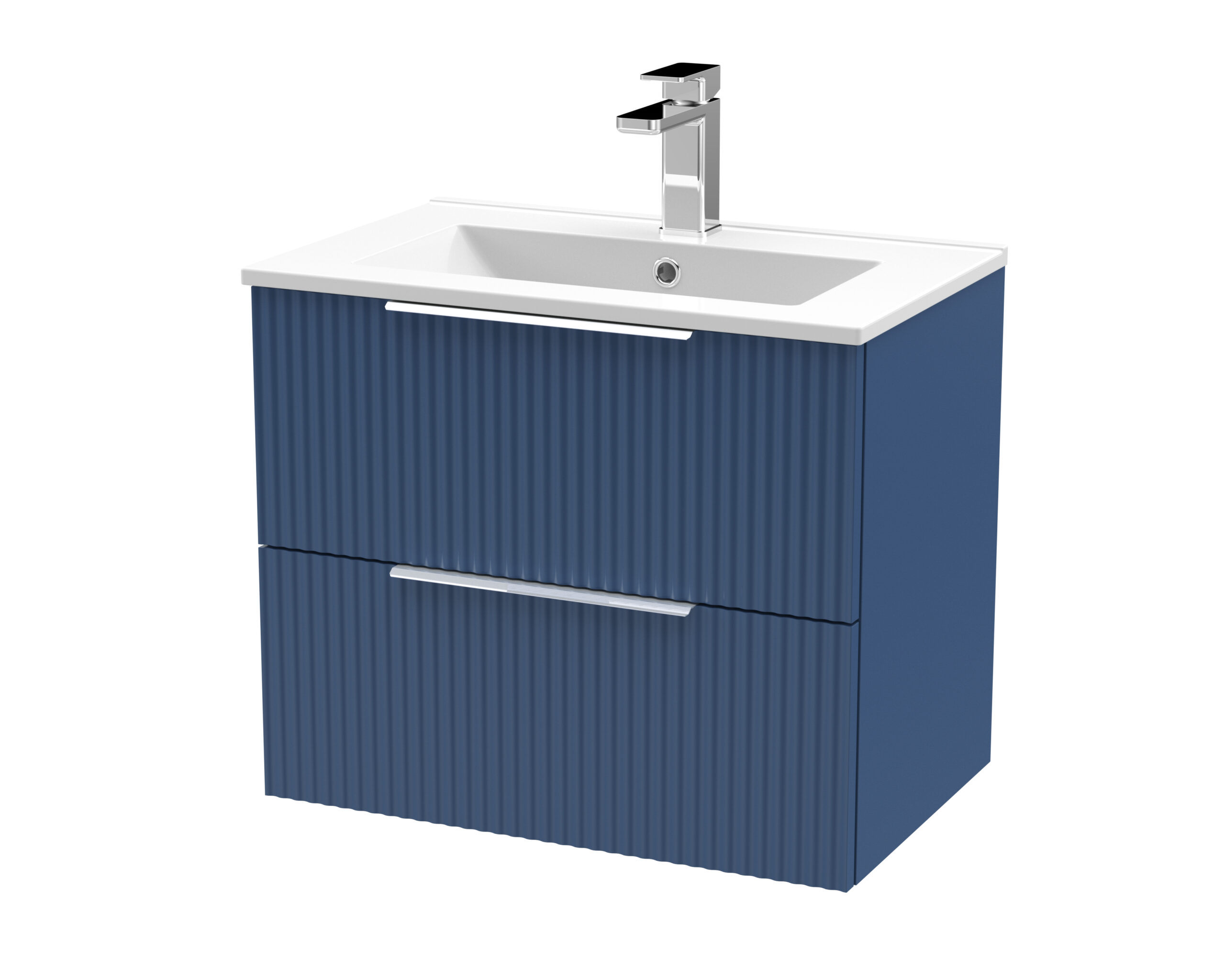 Hudson Reed 600mm Wall Hung 2 Drawer Vanity & Basin 2 DFF393B
