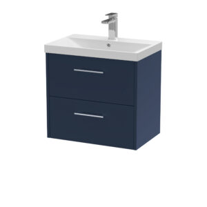 Hudson Reed 600mm Wall Hung 2-Drawer Vanity & Basin 3 JNU2924D