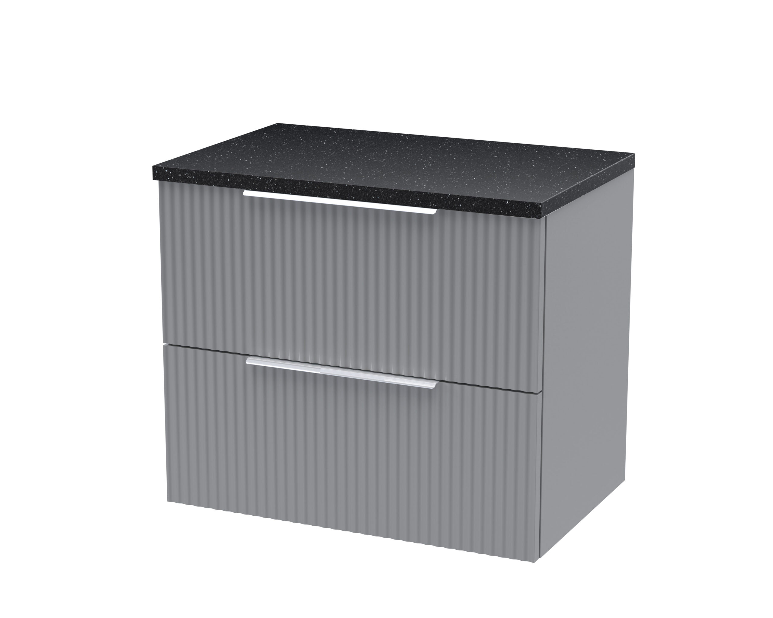 Hudson Reed 600mm Wall Hung 2 Drawer Vanity & Laminate Top DFF293LSB