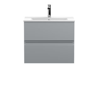 Hudson Reed 600mm Wall Hung 2-Drawer Vanity Unit & Basin 2 URB204B