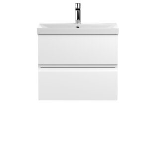 Hudson Reed 600mm Wall Hung 2-Drawer Vanity Unit & Basin 3 URB104D