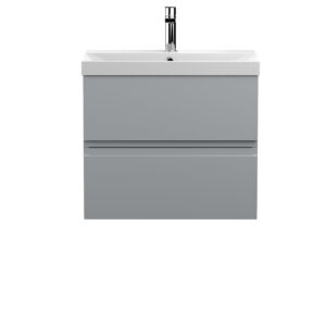 Hudson Reed 600mm Wall Hung 2-Drawer Vanity Unit & Basin 3 URB204D