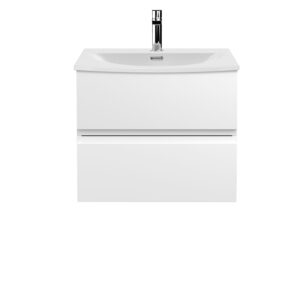 Hudson Reed 600mm Wall Hung 2 Drawer Vanity Unit & Basin 4 URB104G