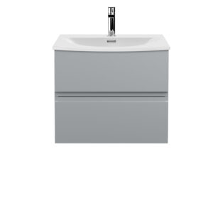 Hudson Reed 600mm Wall Hung 2 Drawer Vanity Unit & Basin 4 URB204G