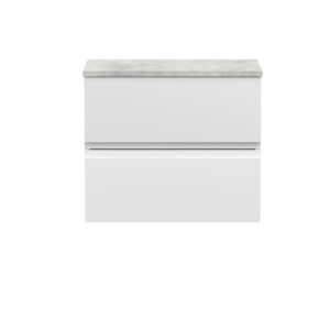 Hudson Reed 600mm Wall Hung 2-Drawer Vanity Unit & Laminate Worktop URB104LBG