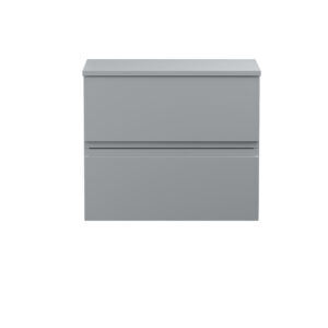 Hudson Reed 600mm Wall Hung 2-Drawer Vanity Unit & Worktop URB204W