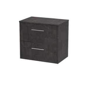 Hudson Reed 600mm Wall Hung 2 Drawer Vanity & Worktop JNU2624W