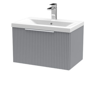 Hudson Reed 600mm Wall Hung Single Drawer Vanity & Basin 1 DFF294A