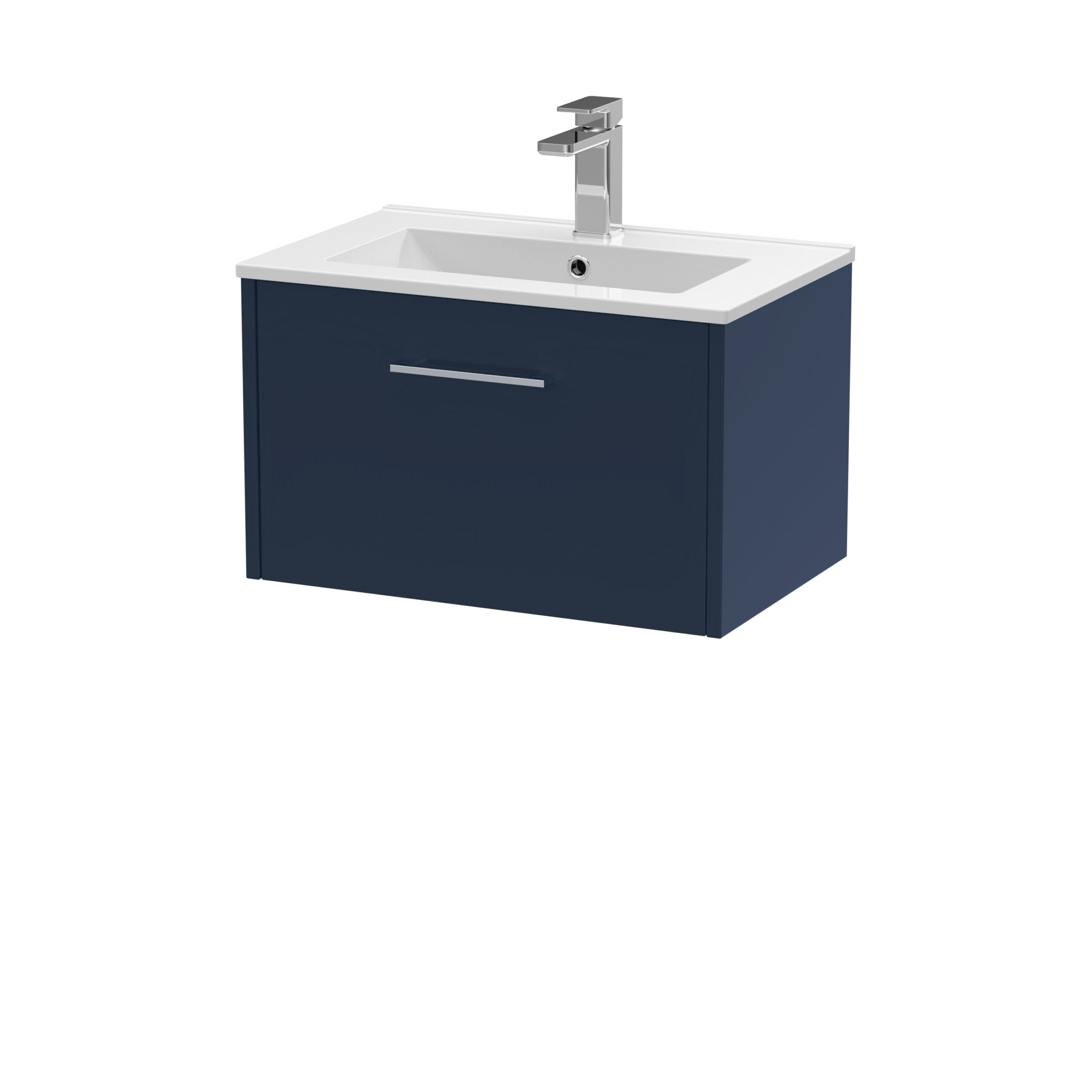 Hudson Reed 600mm Wall Hung Single Drawer Vanity & Basin 2 JNU2922B