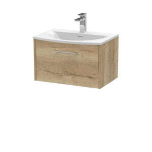 Hudson Reed 600mm Wall Hung Single Drawer Vanity & Basin 4 JNU1822G