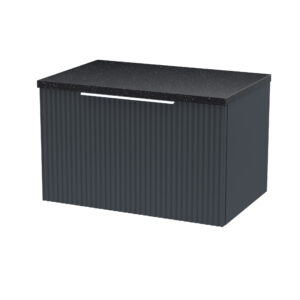 Hudson Reed 600mm Wall Hung Single Drawer Vanity & Laminate Top DFF1494LSB