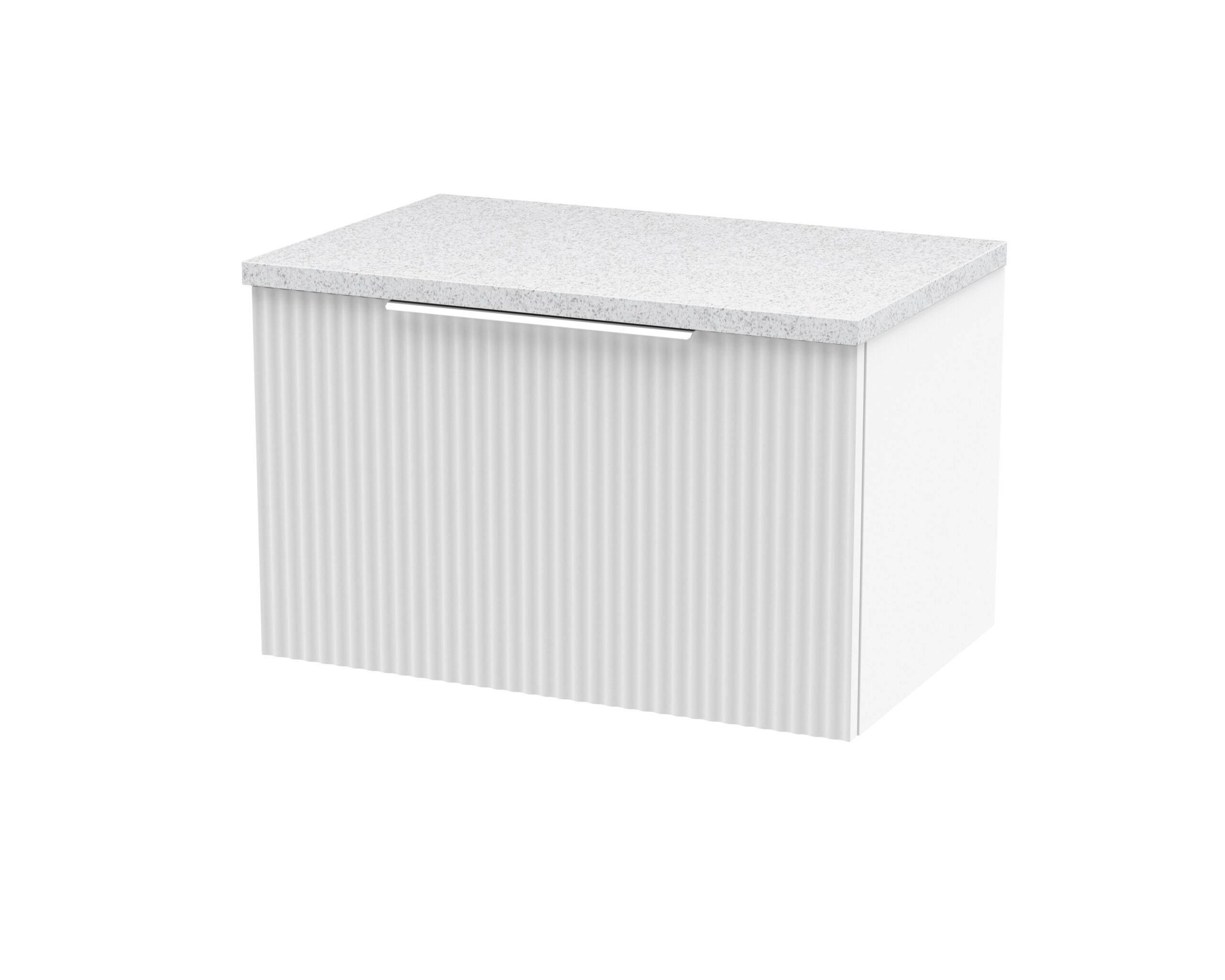 Hudson Reed 600mm Wall Hung Single Drawer Vanity & Laminate Top DFF194LSW