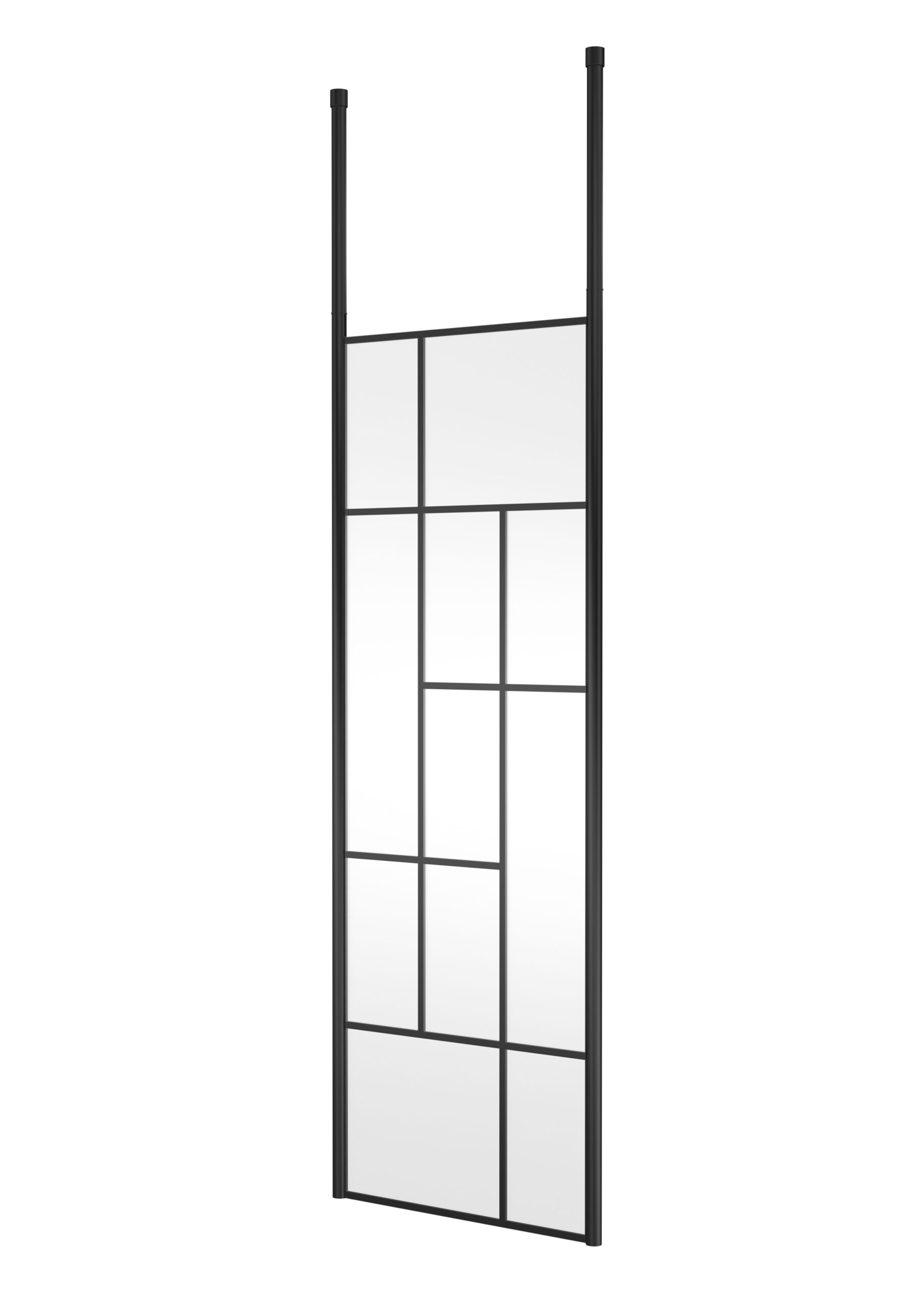 Hudson Reed 700mm Abstract Frame Wetroom Screen with Ceiling Posts BFCPB070
