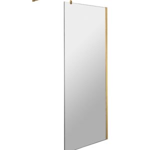 Hudson Reed 700mm Wetroom Screen With Brass Support Bar WRSBB70