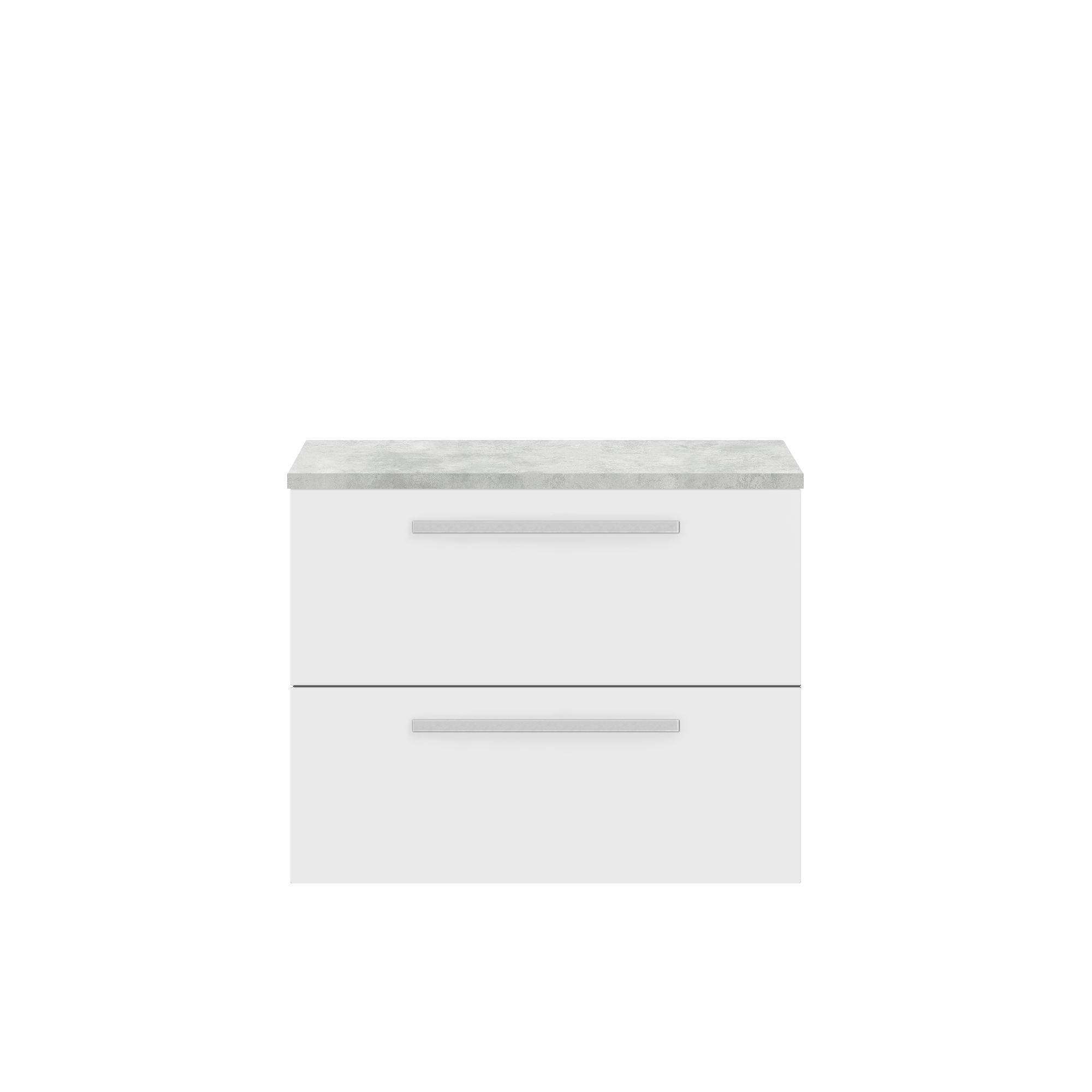 Hudson Reed 720mm Wall Hung 2-Drawer Unit & Laminate Worktop QUA005LBG