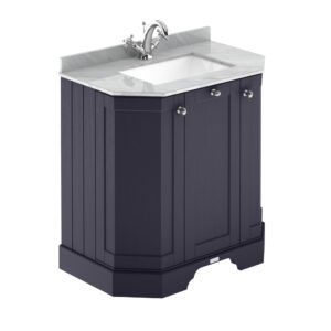 Hudson Reed 750mm 3-Door Angled Unit & Marble Top 1TH LOF316