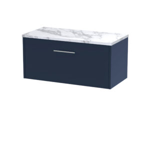Hudson Reed 800 Wall Hung Single Drawer Vanity & Laminate Worktop JNU2925LCM