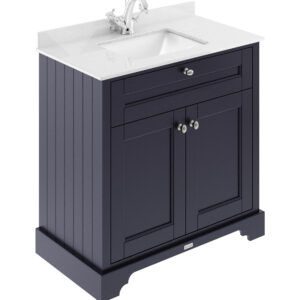 Hudson Reed 800mm Cabinet & Marble Top (1TH) LOF328S