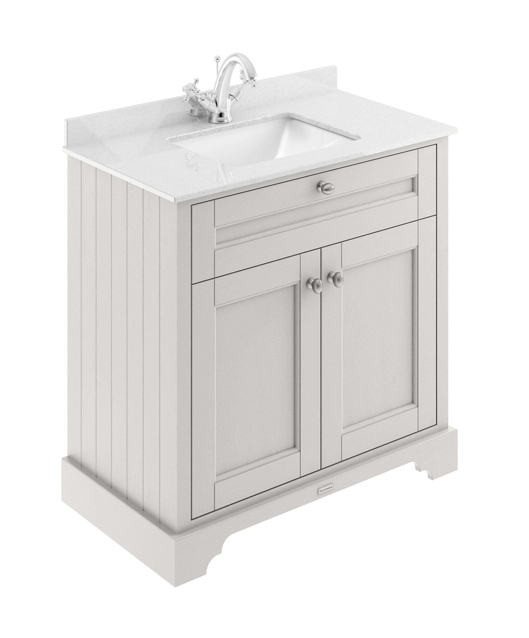 Hudson Reed 800mm Cabinet & Marble Top (1TH) LOF428S