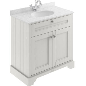 Hudson Reed 800mm Cabinet & Marble Top (1TH) LOF429